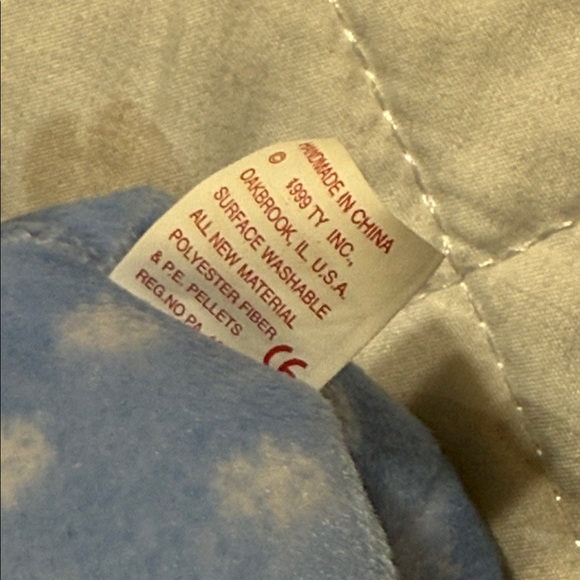 Blue Tie-Dye Teddy Bear with Scarf - Picture 6 of 6